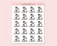 Load image into Gallery viewer, SL_081 Running on Treadmill | Neutral Lottie Stickers | Planner Stickers