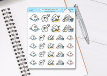 Load image into Gallery viewer, S_087 Squidge Goes to the Beach | Squidge Stickers | Planner Stickers