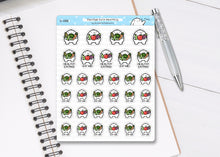 Load image into Gallery viewer, S_088 Squidge Eats Healthily | Squidge Stickers | Planner Stickers