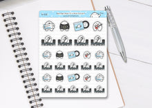 Load image into Gallery viewer, S_113 Squidge Goes To A Concert | Squidge Stickers | Planner Stickers