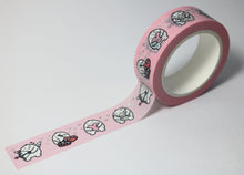 Load image into Gallery viewer, Squidge Love Is In The Air Silver Foil Washi Tape