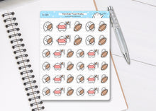 Load image into Gallery viewer, S_125 Squidge Plays Rugby | Squidge Stickers | Planner Stickers