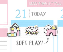 Load image into Gallery viewer, S_130 Squidge Goes To Softplay | Squidge Stickers | Planner Stickers
