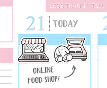 Load image into Gallery viewer, S_135 Squidge Does Online Food Shop | Squidge Stickers | Planner Stickers
