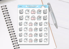 Load image into Gallery viewer, S_152 Squidge Has A Shower | Squidge Stickers | Planner Stickers
