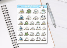 Load image into Gallery viewer, S_165 Squidge Loves Reading | Squidge Stickers | Planner Stickers