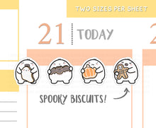 Load image into Gallery viewer, S_175 Squidge Loves Spooky Biscuits | Squidge Stickers | Planner Stickers