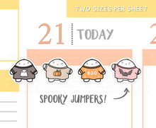 Load image into Gallery viewer, S_176 Squidge Loves Spooky Jumpers | Squidge Stickers | Planner Stickers