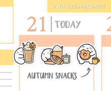 Load image into Gallery viewer, S_181 Squidge Loves Autumn Snacks | Squidge Stickers | Planner Stickers