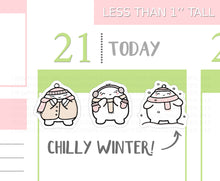 Load image into Gallery viewer, S_192 Squidge is Feeling Cosy | Squidge Stickers | Planner Stickers