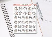 Load image into Gallery viewer, S_192 Squidge is Feeling Cosy | Squidge Stickers | Planner Stickers