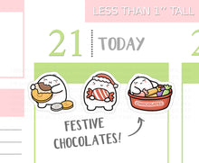 Load image into Gallery viewer, S_209 Squidge Loves Festive Chocolate | Squidge Stickers | Planner Stickers