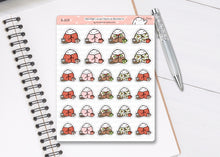 Load image into Gallery viewer, S_215 Squidge Loves Festive Blankets | Squidge Stickers | Planner Stickers