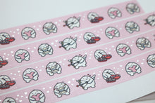 Load image into Gallery viewer, Squidge Love Is In The Air Silver Foil Washi Tape