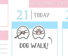 Load image into Gallery viewer, S_223 Squidge Walks the Dog | Squidge Stickers | Planner Stickers