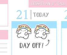 Load image into Gallery viewer, S_226 Squidge Has a Day Off | Squidge Stickers | Planner Stickers