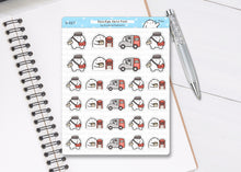 Load image into Gallery viewer, S_227 Squidge Gets Post | Squidge Stickers | Planner Stickers