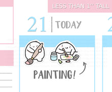 Load image into Gallery viewer, S_241 Squidge Loves Painting | Squidge Stickers | Planner Stickers