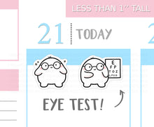 Load image into Gallery viewer, S_244 Squidge Goes to the Opticians | Squidge Stickers | Planner Stickers