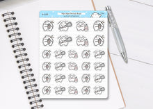 Load image into Gallery viewer, S_255 Squidge Hates Bugs | Squidge Stickers | Planner Stickers