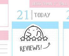 Load image into Gallery viewer, S_274 Squidge Leaves a Review | Squidge Stickers | Planner Stickers