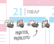 Load image into Gallery viewer, S_280 Squidge Has Printer Problems | Squidge Stickers | Planner Stickers