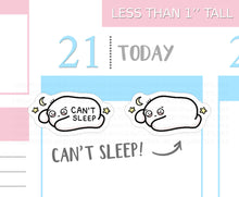 Load image into Gallery viewer, S_299 Squidge Can't Sleep PT 1 | Squidge Stickers | Planner Stickers