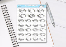 Load image into Gallery viewer, S_299 Squidge Can't Sleep PT 1 | Squidge Stickers | Planner Stickers