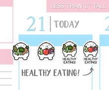 Load image into Gallery viewer, S_088 Squidge Eats Healthily | Squidge Stickers | Planner Stickers