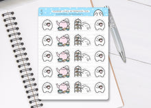 Load image into Gallery viewer, S_115 Squidge Has Afternoon Tea | Squidge Stickers | Planner Stickers