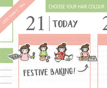 Load image into Gallery viewer, CL_008 Festive Baking | Lottie Stickers | Festive Planner Stickers
