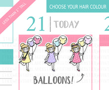 Load image into Gallery viewer, L_033 Mouse Balloons | Lottie Stickers | Planner Stickers
