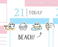Load image into Gallery viewer, S_127 Squidge Loves Beach Day | Squidge Stickers | Planner Stickers
