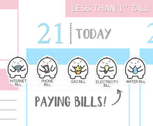 Load image into Gallery viewer, S_001 Squidge Pays the Bills | Squidge Stickers | Planner Stickers