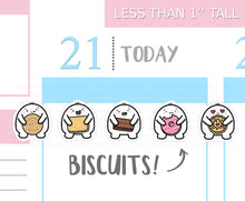 Load image into Gallery viewer, S_047 Squidge Loves Biscuits | Squidge Stickers | Planner Stickers