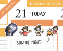 Load image into Gallery viewer, FL_002 Bonfire Night | Lottie Stickers | Autumn/Fall and Halloween Planner Stickers