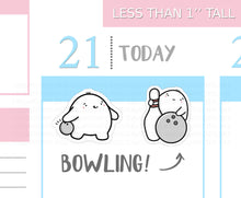 Load image into Gallery viewer, S_120 Squidge Goes Bowling | Squidge Stickers | Planner Stickers