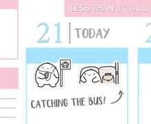 Load image into Gallery viewer, S_160 Squidge Catches the Bus | Squidge Stickers | Planner Stickers