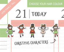 Load image into Gallery viewer, CL_002 Festive Characters! | Lottie Stickers | Festive Planner Stickers
