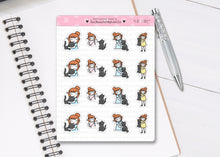 Load image into Gallery viewer, L_015 Cat Care | Lottie Stickers | Planner Stickers