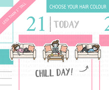 Load image into Gallery viewer, L_018 Chill Time | Lottie Stickers | Planner Stickers
