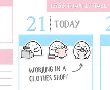Load image into Gallery viewer, S_153 Squidge Works In A Clothing Shop | Squidge Stickers | Planner Stickers