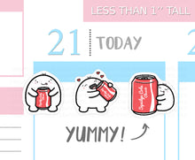 Load image into Gallery viewer, S_079 Squidge Loves Cola | Squidge Stickers | Planner Stickers