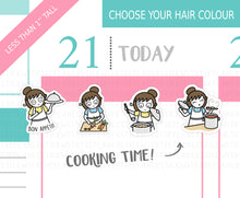 Load image into Gallery viewer, L_023 Cooking Time | Lottie Stickers | Planner Stickers