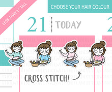 Load image into Gallery viewer, L_026 Cross Stitch | Lottie Stickers | Planner Stickers