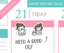 Load image into Gallery viewer, L_200 Crying | Lottie Stickers | Planner Stickers