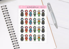 Load image into Gallery viewer, L_028 Superhero Onesies PT. One | Lottie Stickers | Planner Stickers