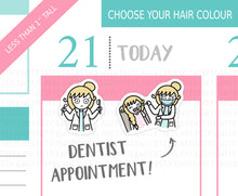 Load image into Gallery viewer, L_030 Dentist Appointment | Lottie Stickers | Planner Stickers