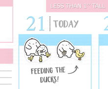 Load image into Gallery viewer, S_154 Squidge Feeds the Ducks | Squidge Stickers | Planner Stickers