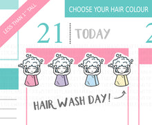 Load image into Gallery viewer, L_054 Hair Wash | Lottie Stickers | Planner Stickers